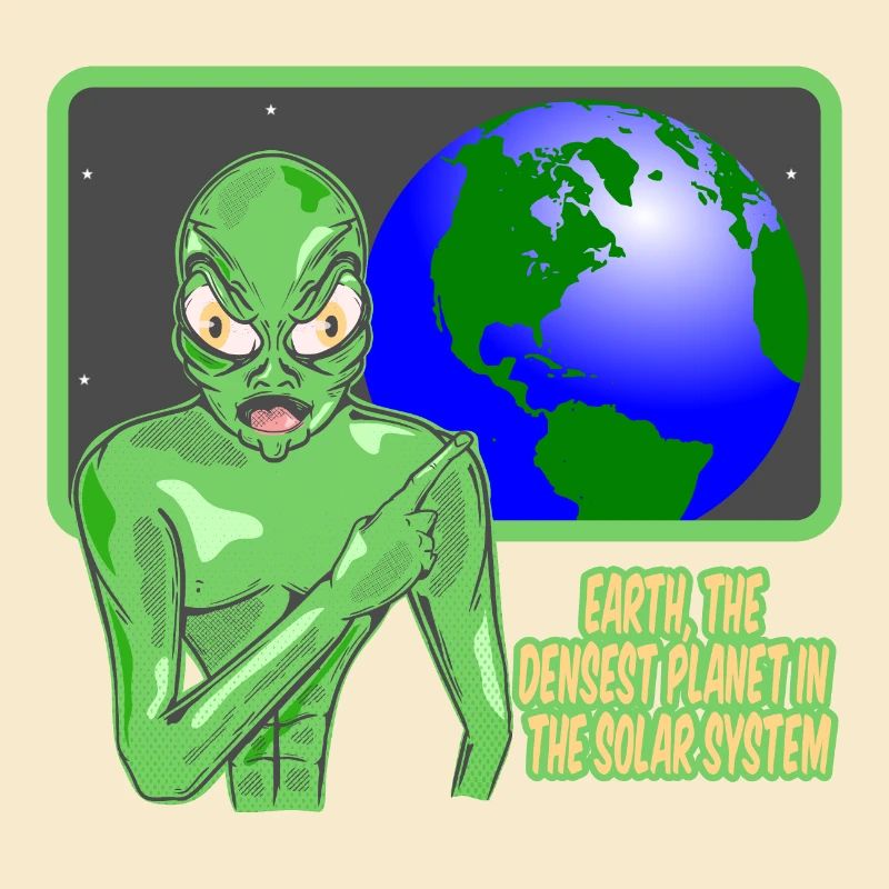 Die Erde ist ein dichter Planet