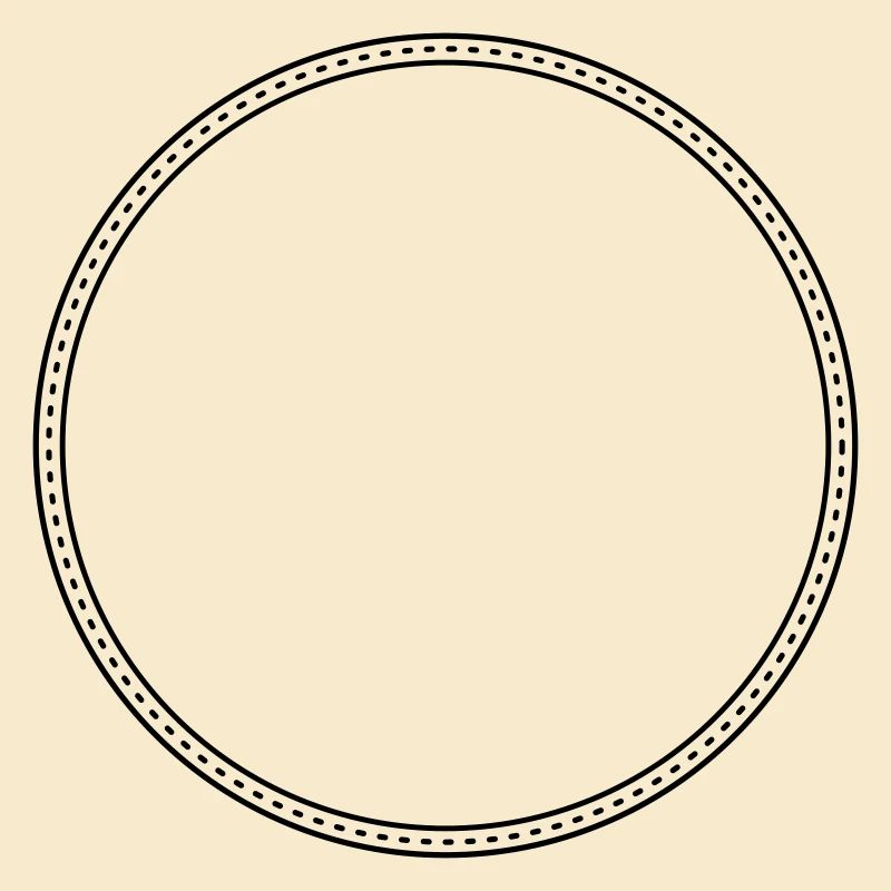 Points Circle Frame Decor