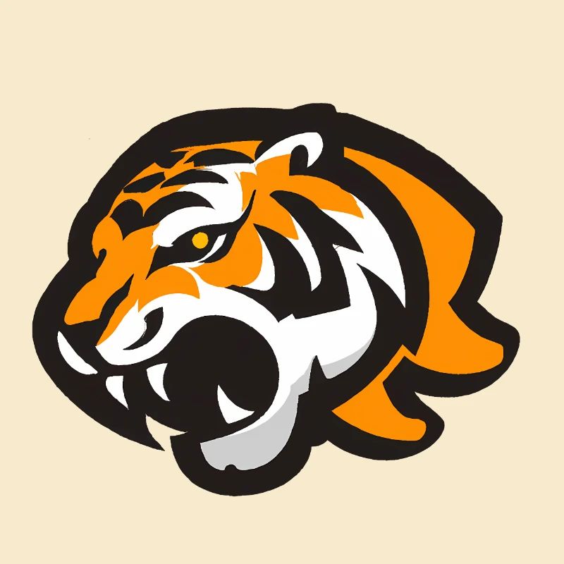 Brüllender Tiger