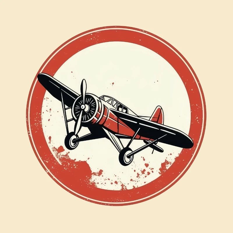 Flugzeug Retro Propeller