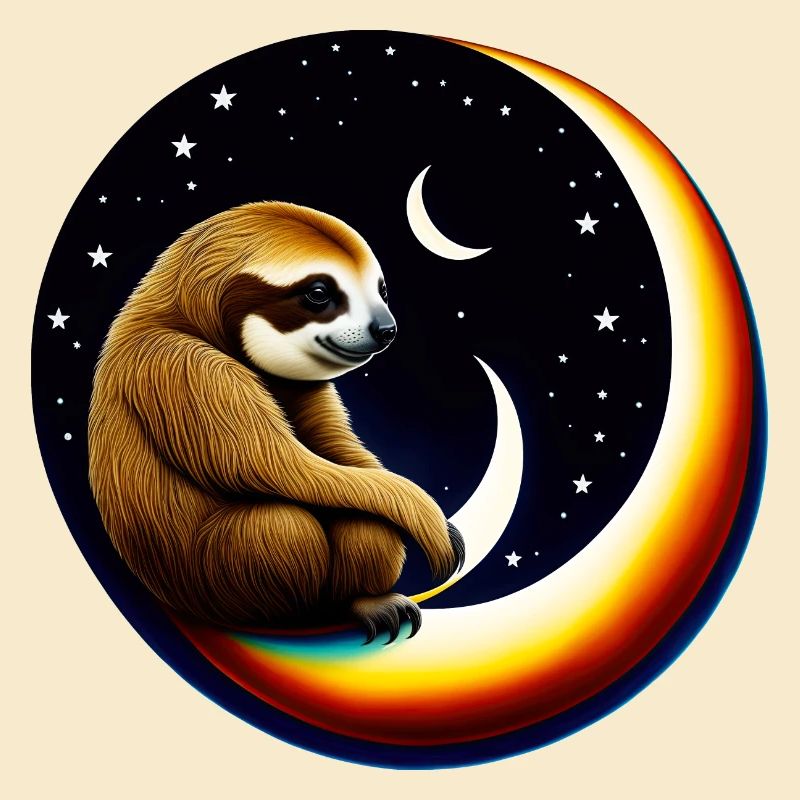 Crescent moon sloth