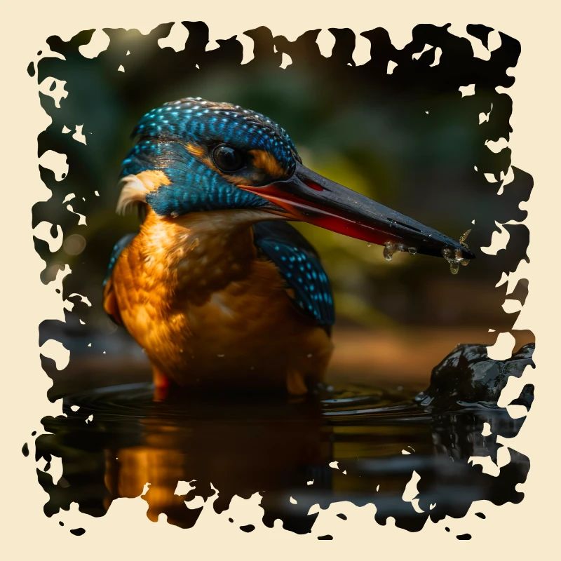 Le martin-pêcheur, aussi connu comme le joyau de la rivière