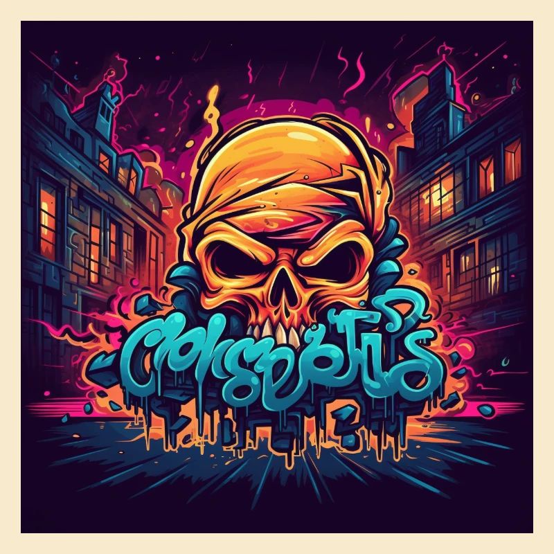 Graffiti Skull
