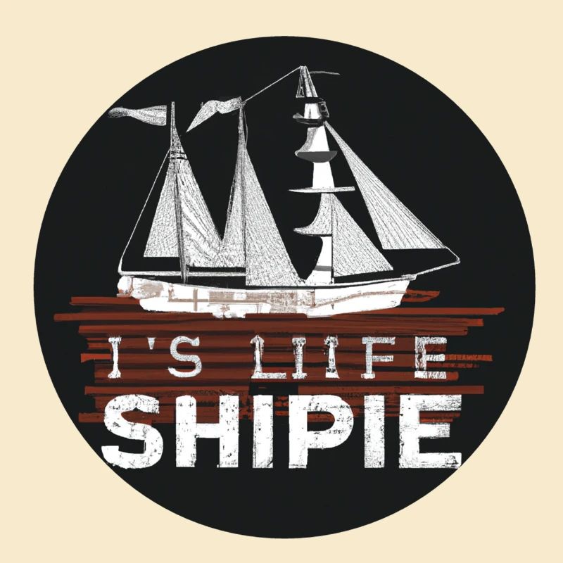 Schiff-Design mit Spruch