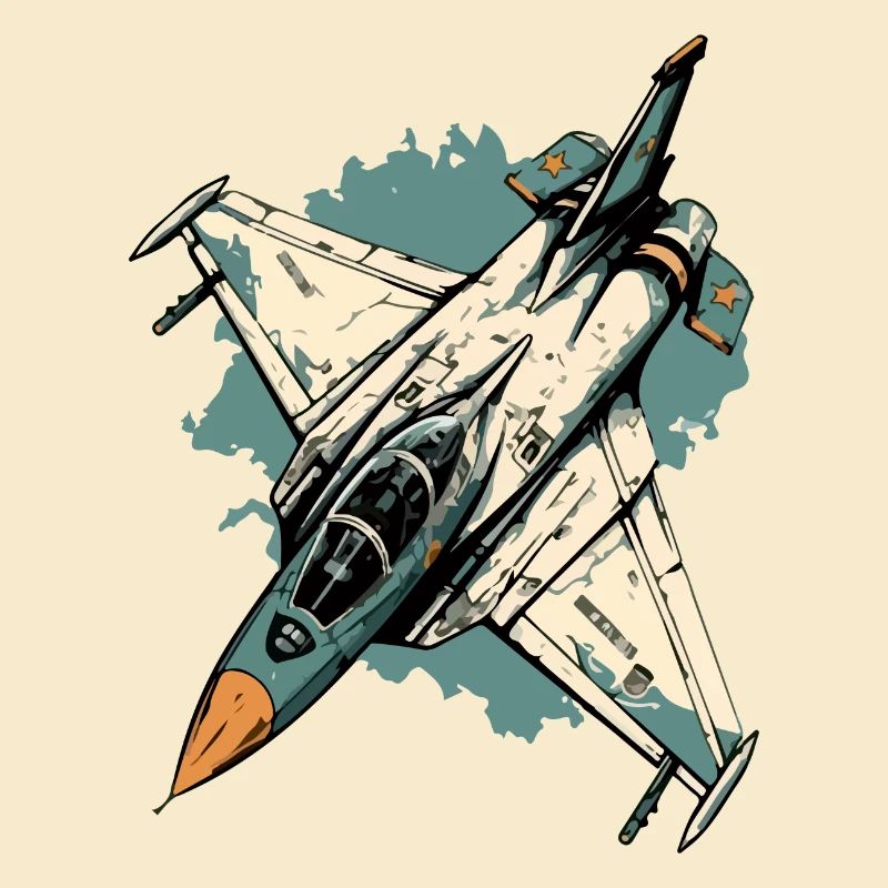 Blaues Sturmflugzeug