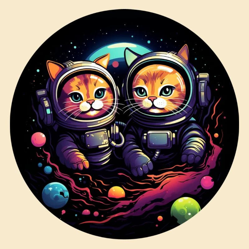 Chats dans l’espace: aventures galactiques avec Paw