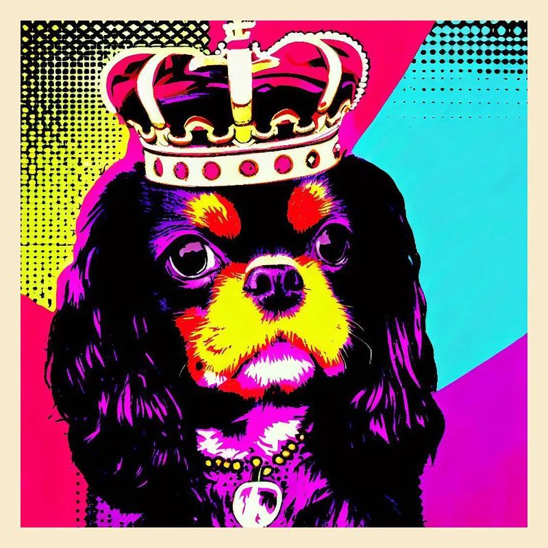 Cavalier King Charles Spaniel Pop Art