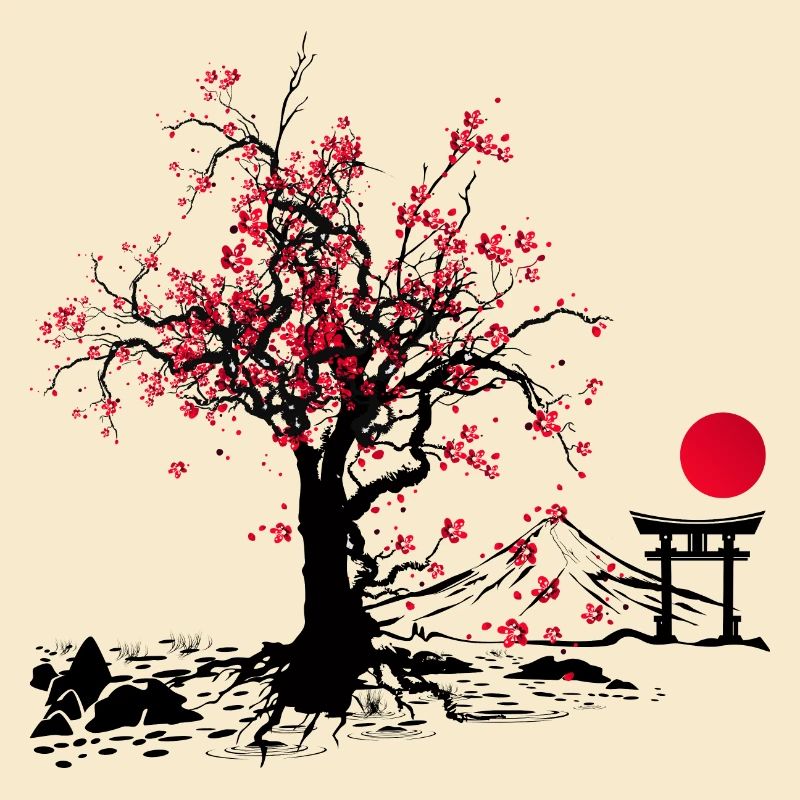 Fleur de Sakura | Fleur de cerisier | Oriental Art