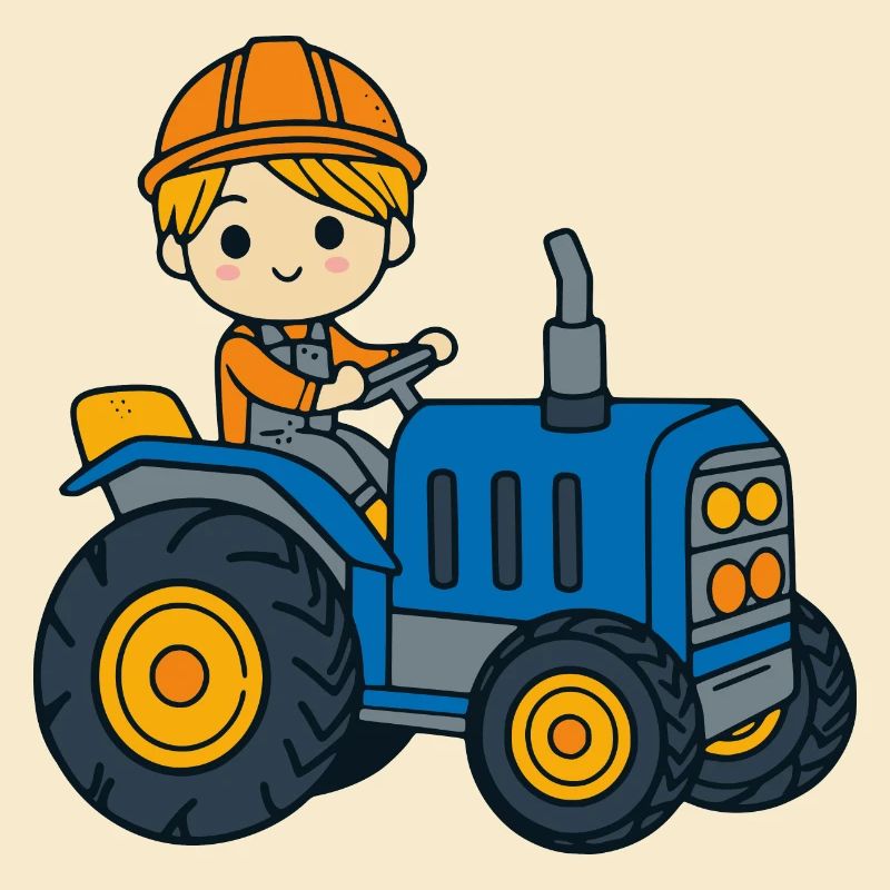 Traktor Junge Kinder