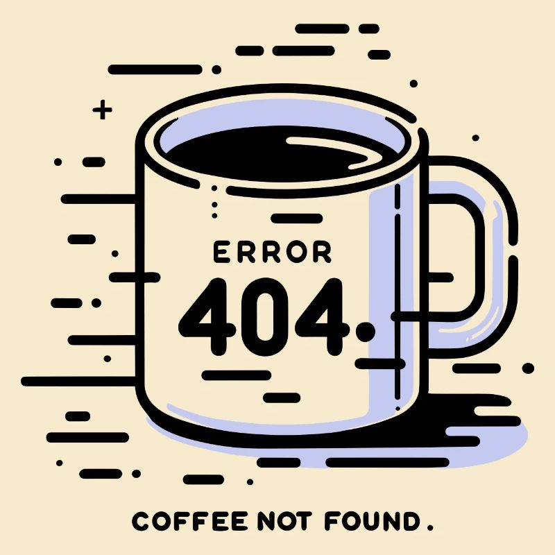 Fehler 404 Kaffee nicht gefunden