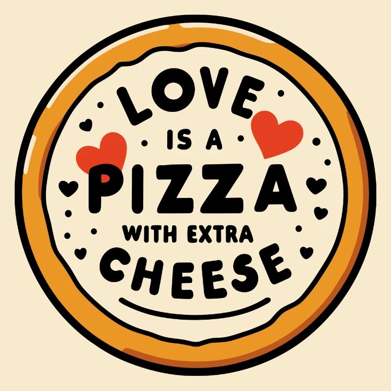 Liebe ist eine Pizza mit extra Käse
