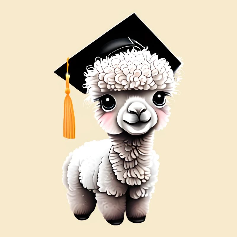 Bachelor Alpaka Studium Absolvent Schulabschluss