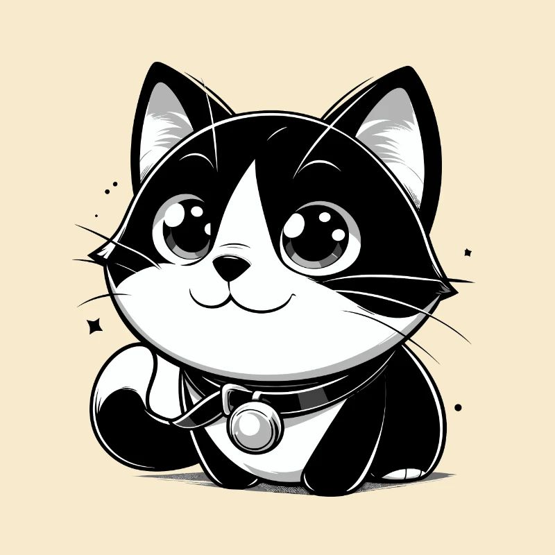 Chat de style anime