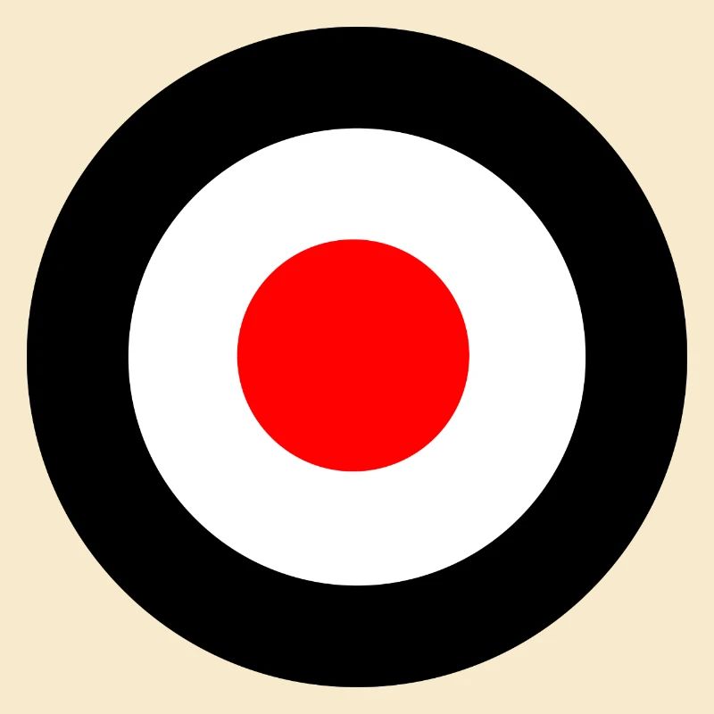 Mod cible cocarde noir rouge