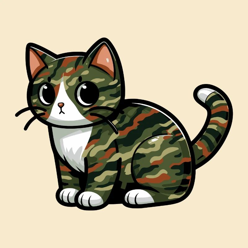 Chat camouflé
