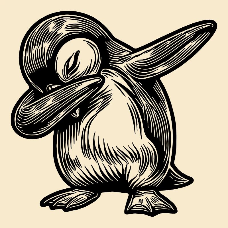 Cooler Pinguin Süsser Kleiner Dabbing Pinguin