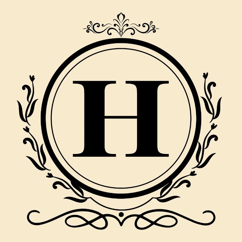 Buchstabe H Dekoration