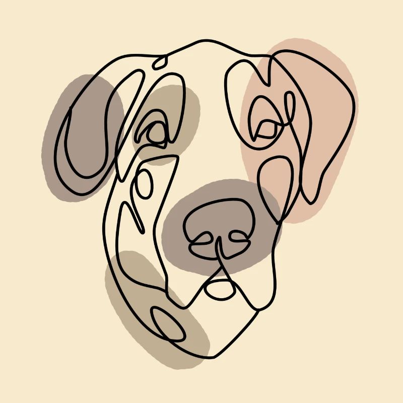 GREAT DANE, one line retro
