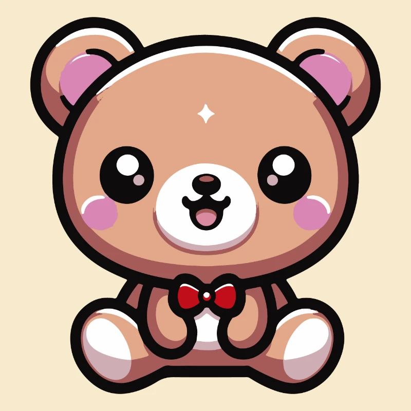 Cute Kawaii Teddy Bear 2