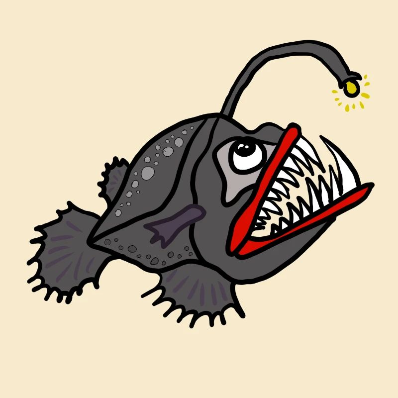 Leuchtender Anglerfisch