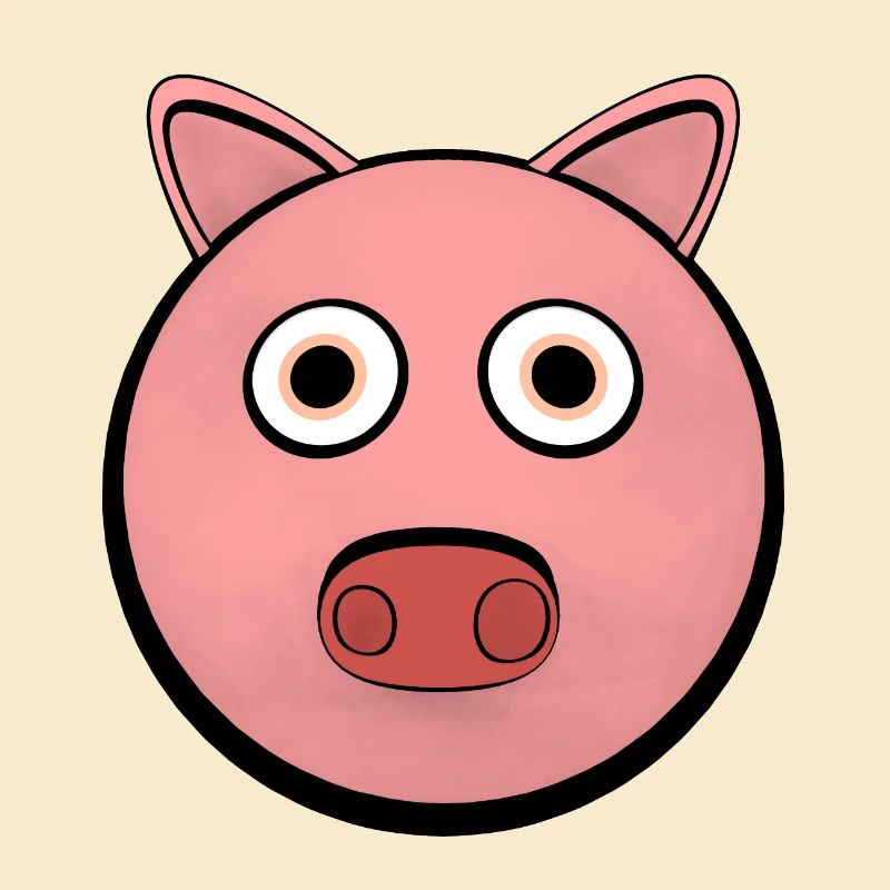 Charmant cochon de dessin animé