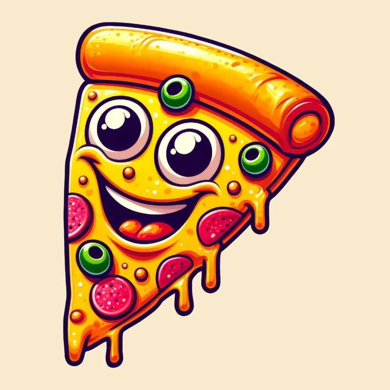 Happy Pizza Face