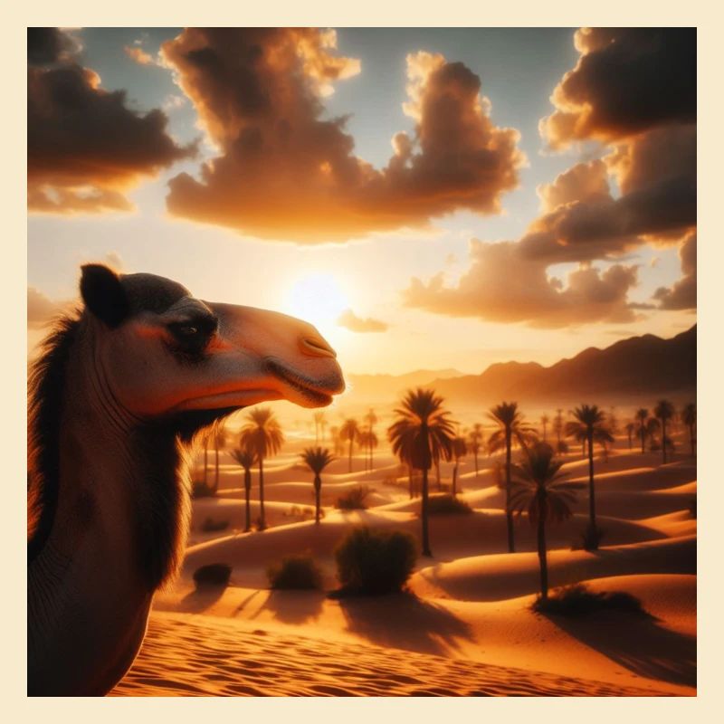 Kamel in der Wüste A2