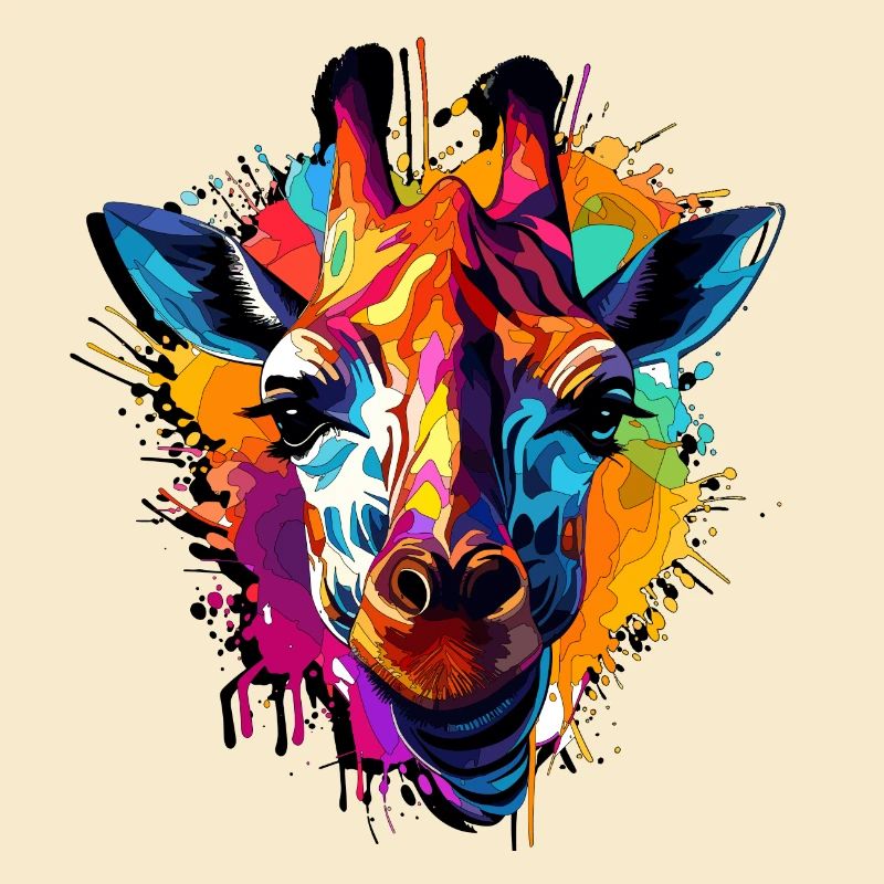 Abstraktes Giraffendesign - Arte Moda
