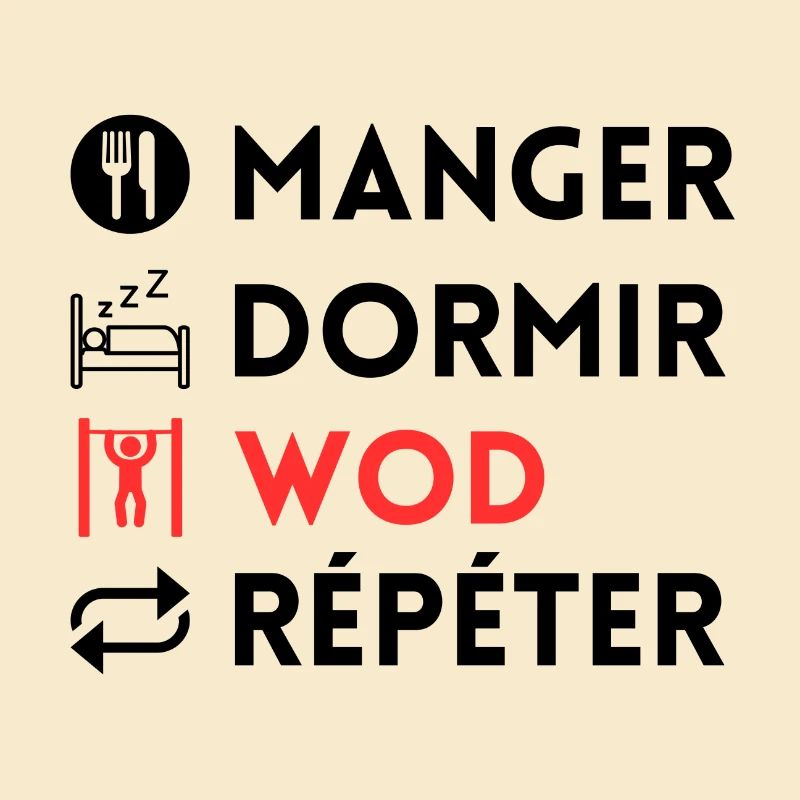 Manger dormir wod répéter