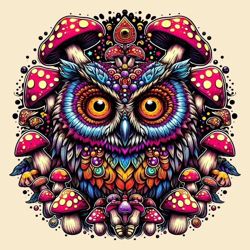 Psychedelic Owl