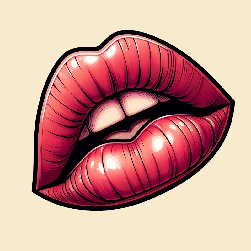 Red Lips - Intense Sensuality