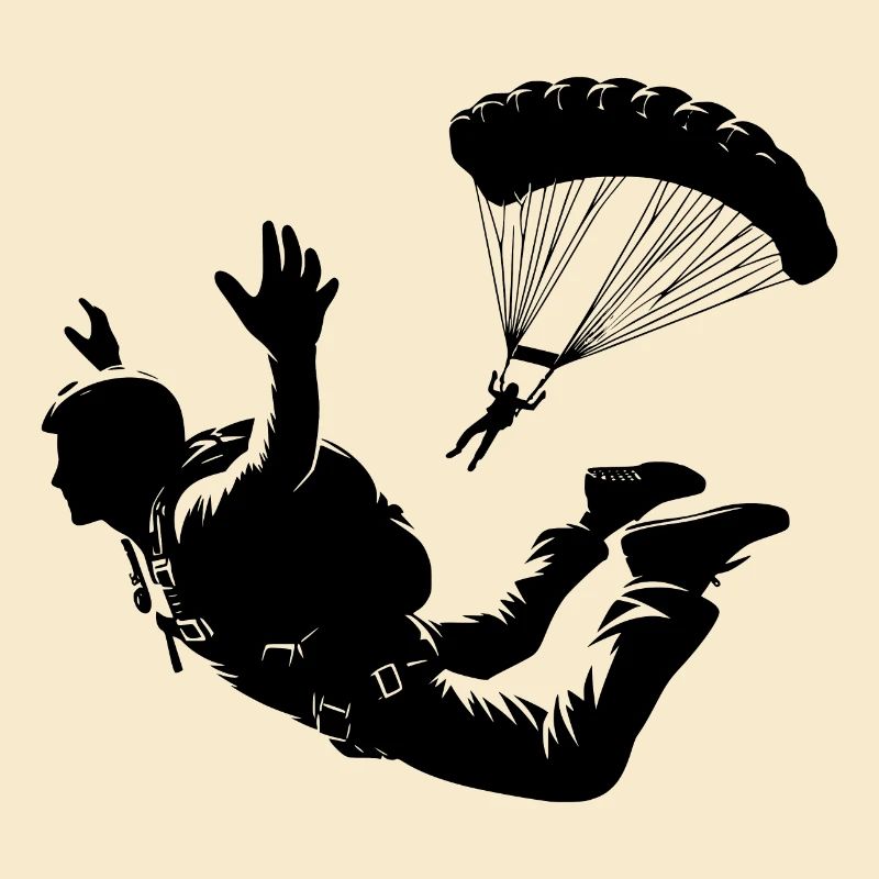 Two hobby skydiving skydiving