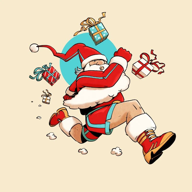 Runner Santa