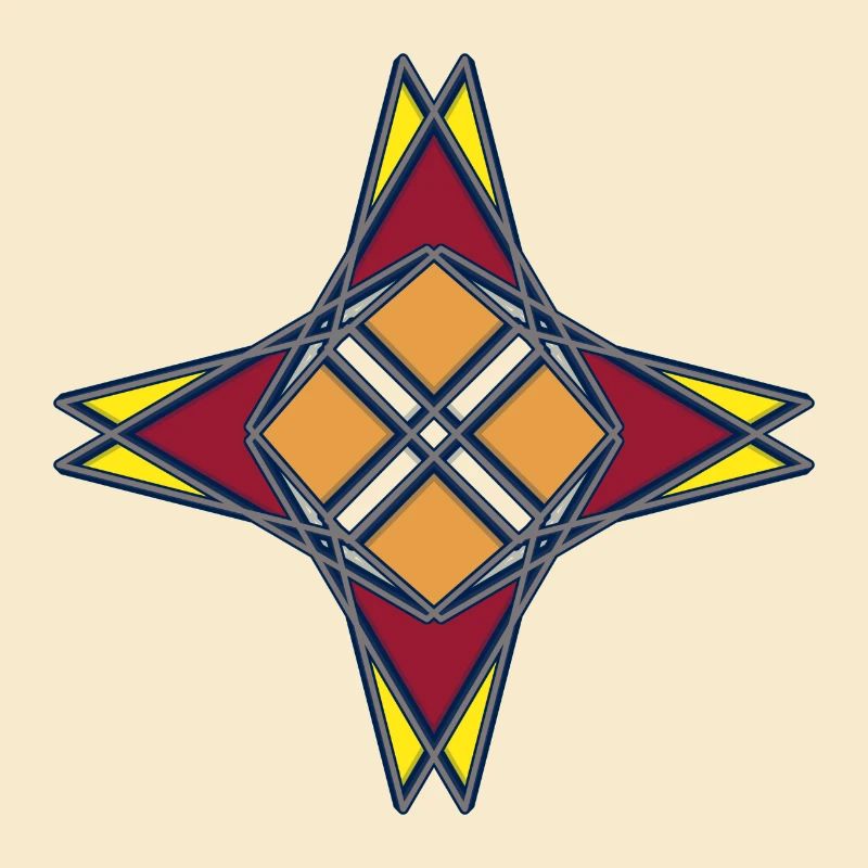 Abstrakte mit ein Muster in der Mitte