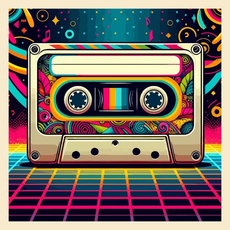 Retro cassette vibes