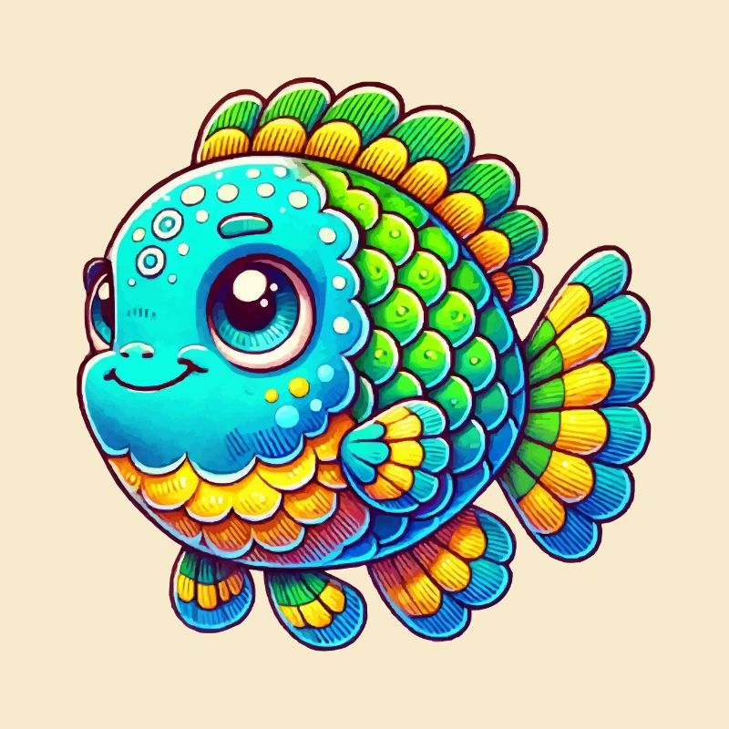 Bande dessinée de poisson