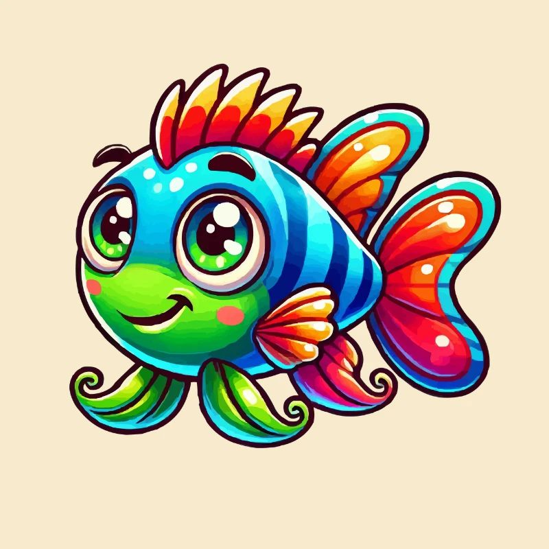Bande dessinée de poisson