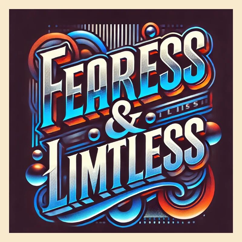 Fearless & Limitless – Bold Typography Design