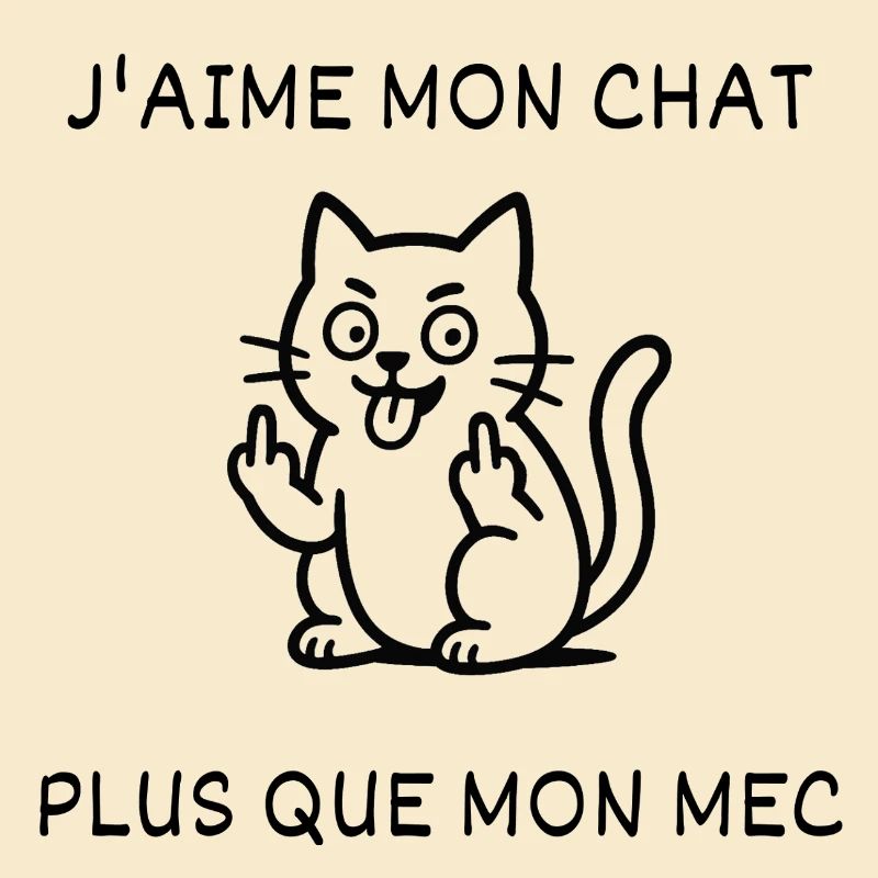 J'aime mon chat, plus que mon mec