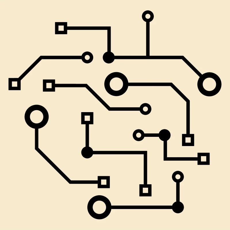 logo cool schaltkreis draht daten microchip kreisl