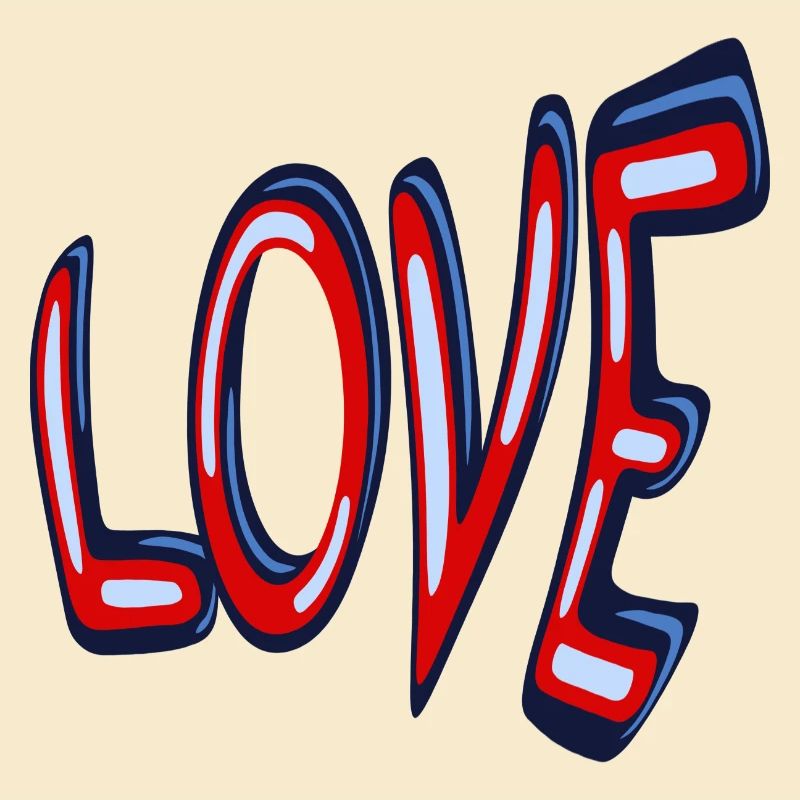 Love Liebe ein 3D Design