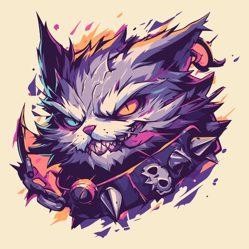 chat menaçant