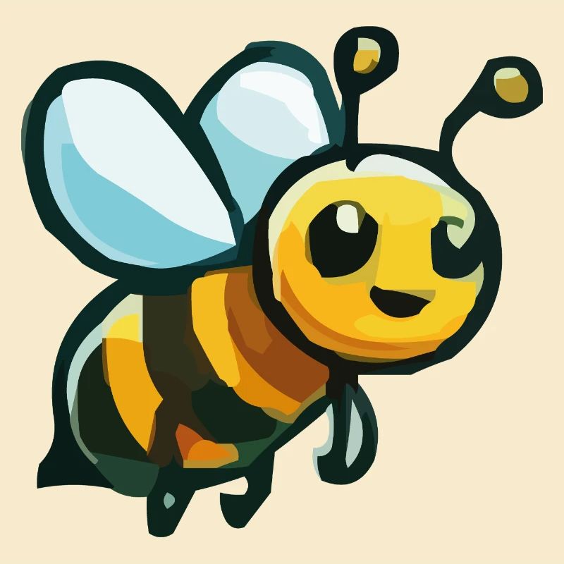 Dessin animé d’abeille