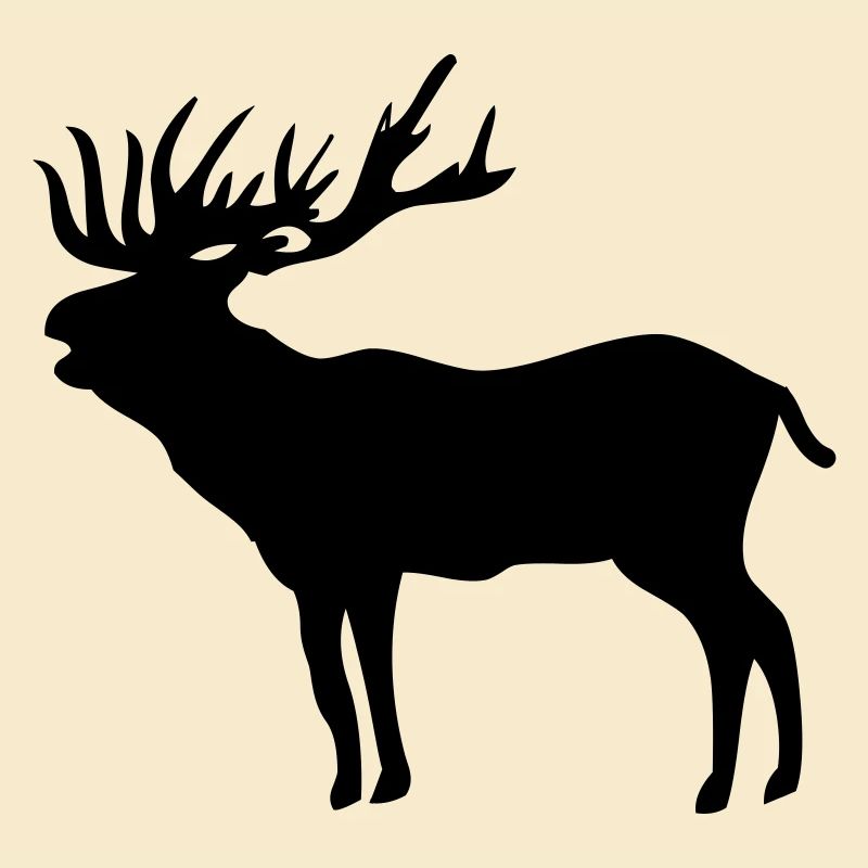 Silhouette de cerf