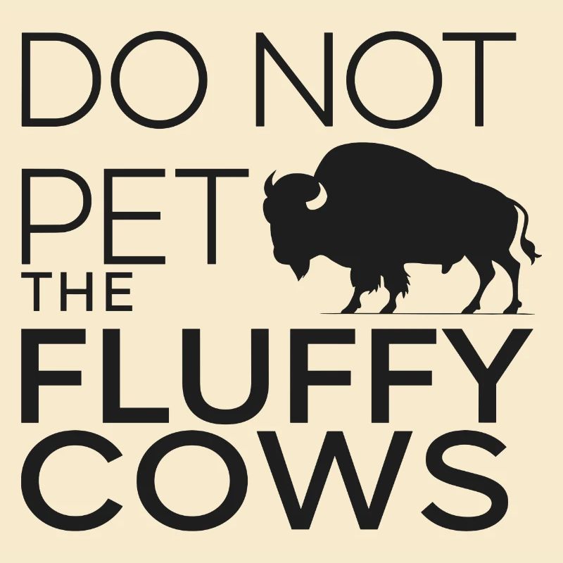 Fluffy Cows Bison Pet für einen Bison-Fan oder