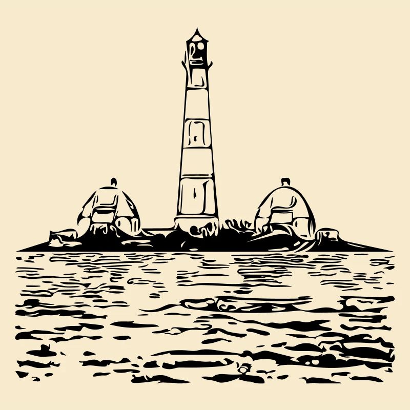 Phare dans la mer
