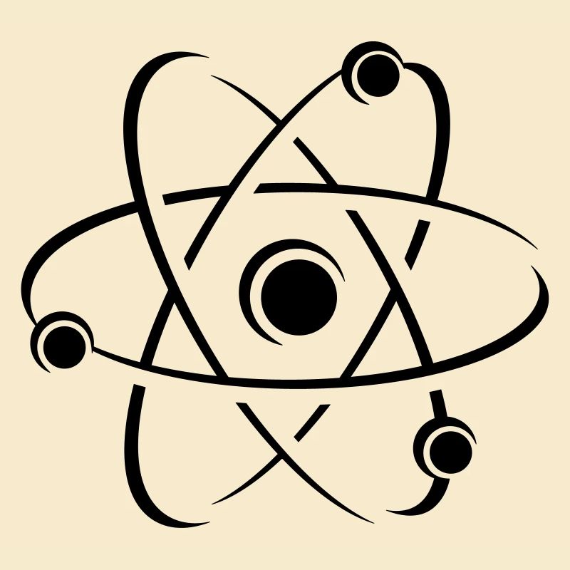 Icône de l'atome de science