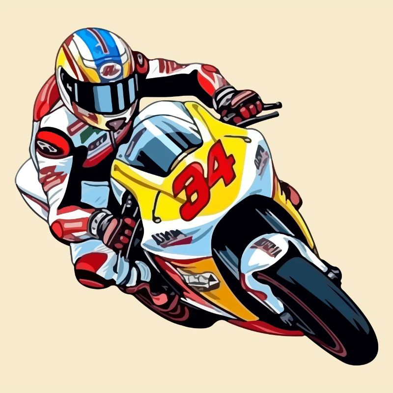 Moto de course n 34