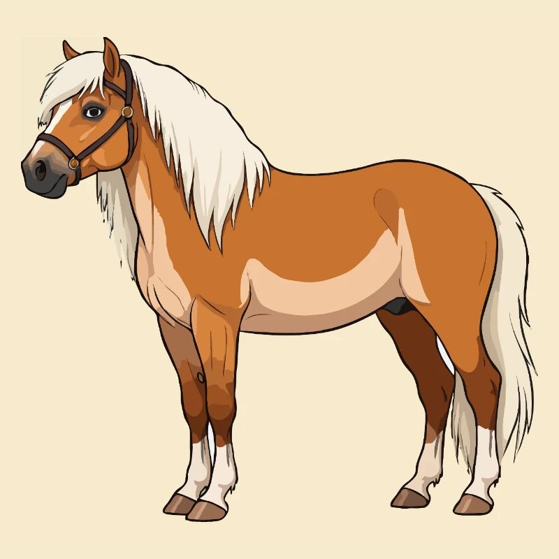 Haflinger bangs real