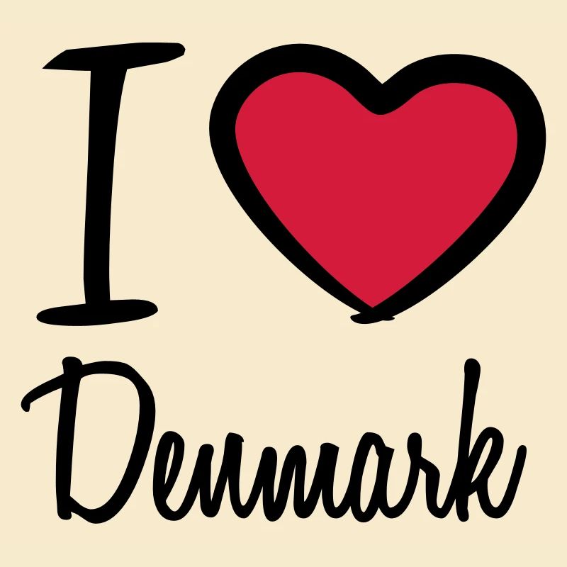 I Love Denmark Danmark Logo